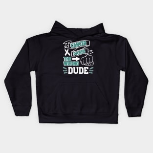 Cancer Picked The Wrong Dude Kids Hoodie